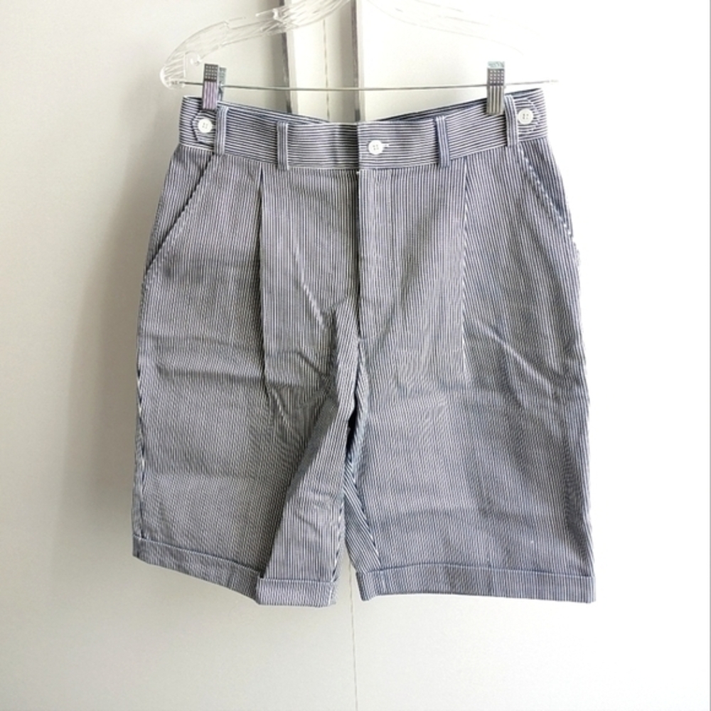 Coca Cola vintage work uniform pinstripe shorts RARE
